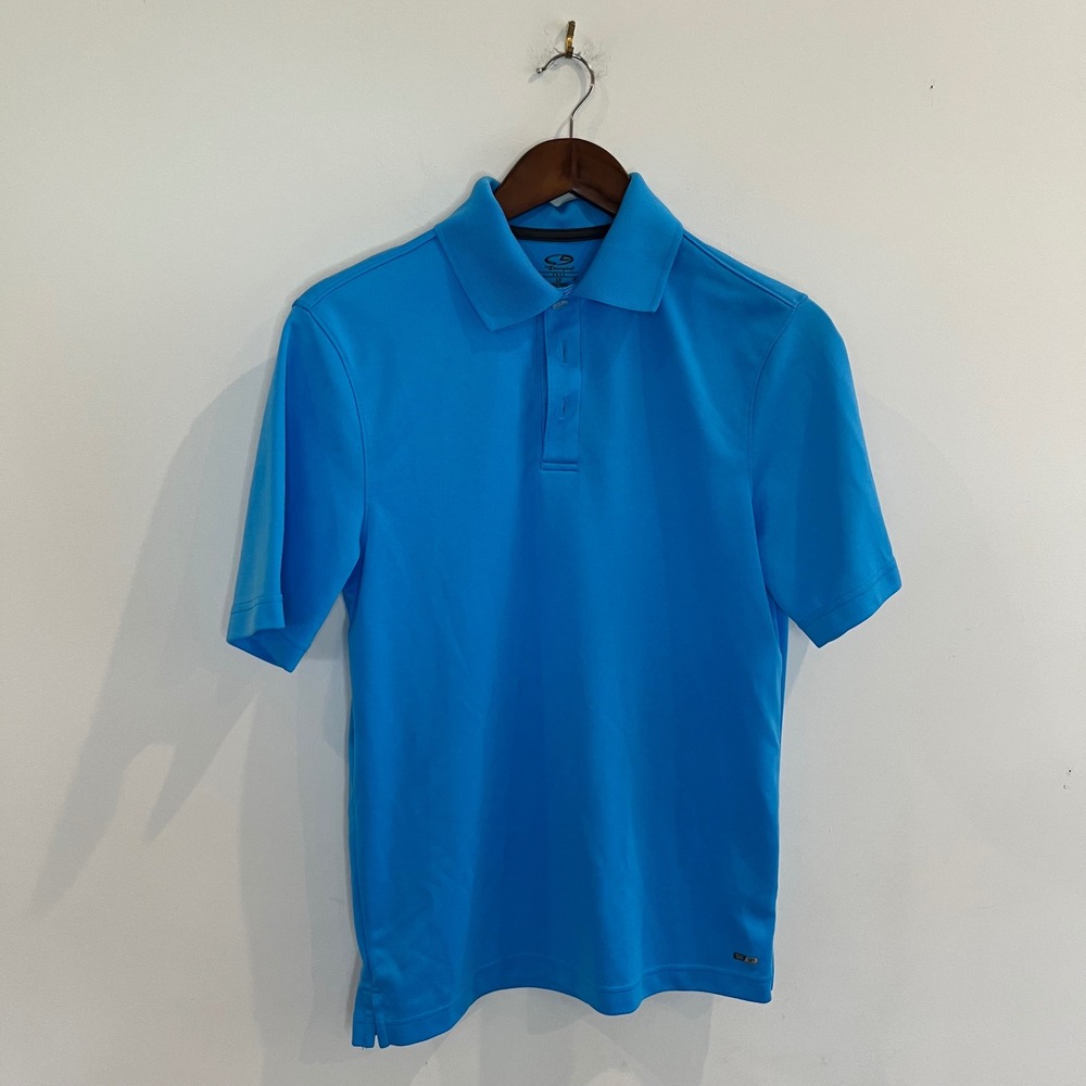 C9 by Champion Golf Polo Shirt Mens Small Blue Short Sleeve Performance Pique